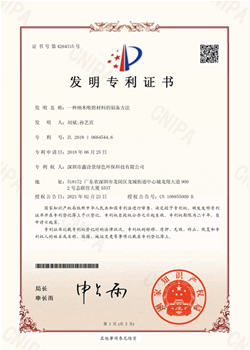發明專利證書【一種納米吸附材料的制備方法】